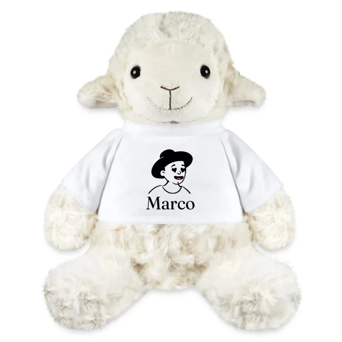 Peluche mouton personnalisée au prénom Marco