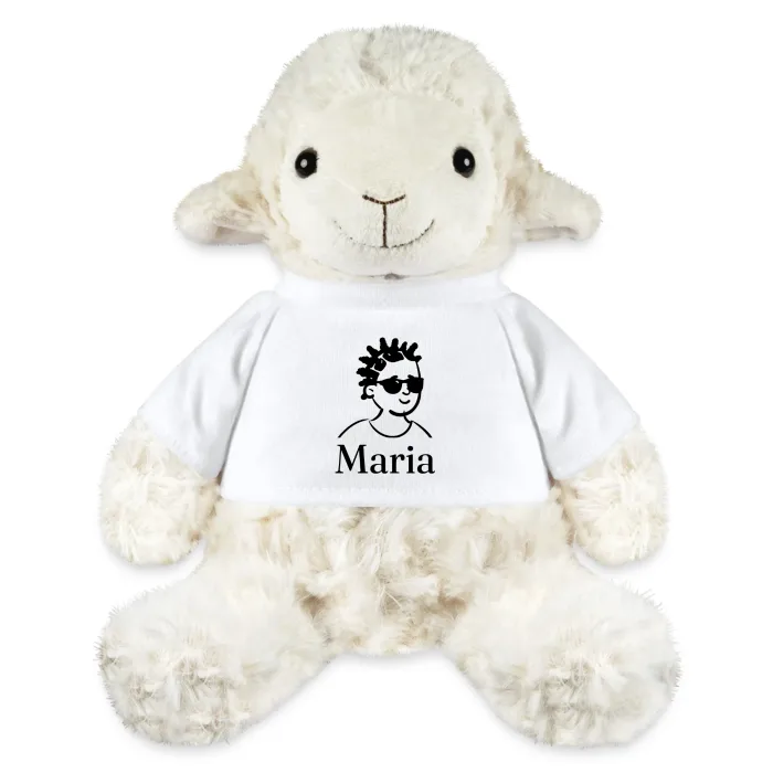 Peluche mouton personnalisée au prénom Maria