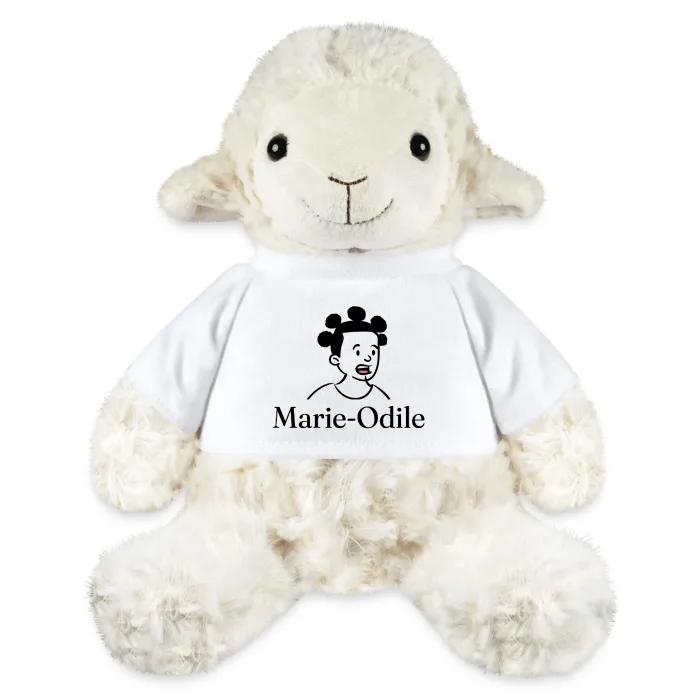Peluche mouton personnalisée au prénom Marie-Odile