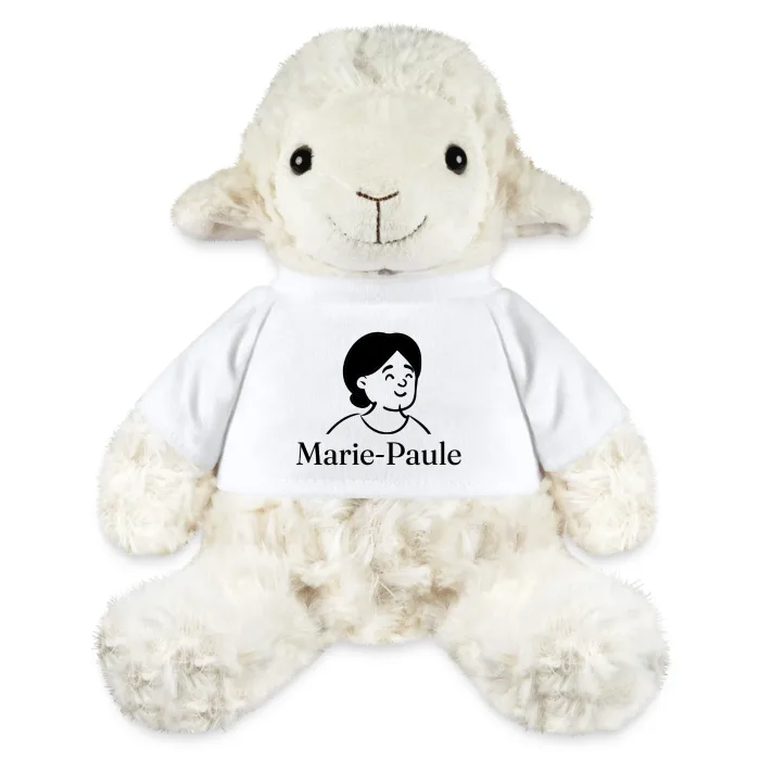 Peluche mouton personnalisée au prénom Marie-Paule