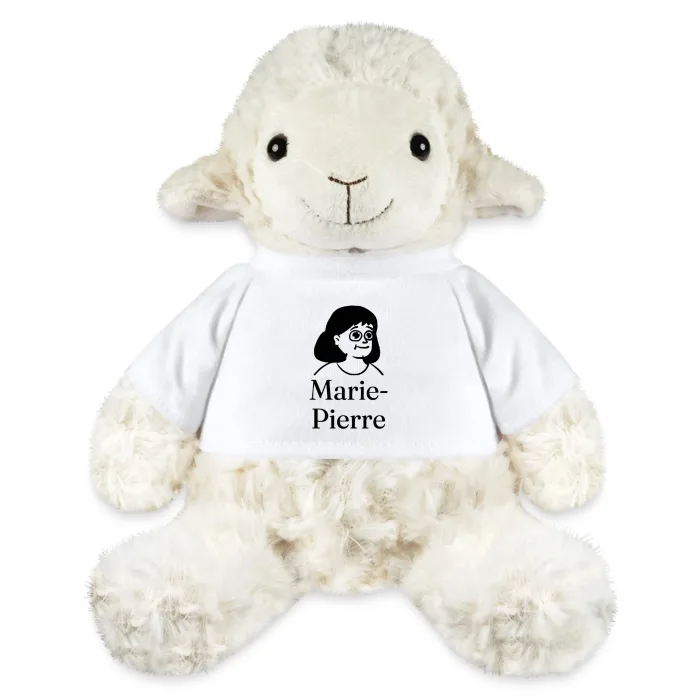 Peluche mouton personnalisée au prénom Marie-Pierre