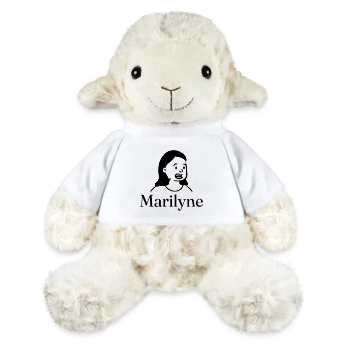 Peluche mouton personnalisée au prénom Marilyne