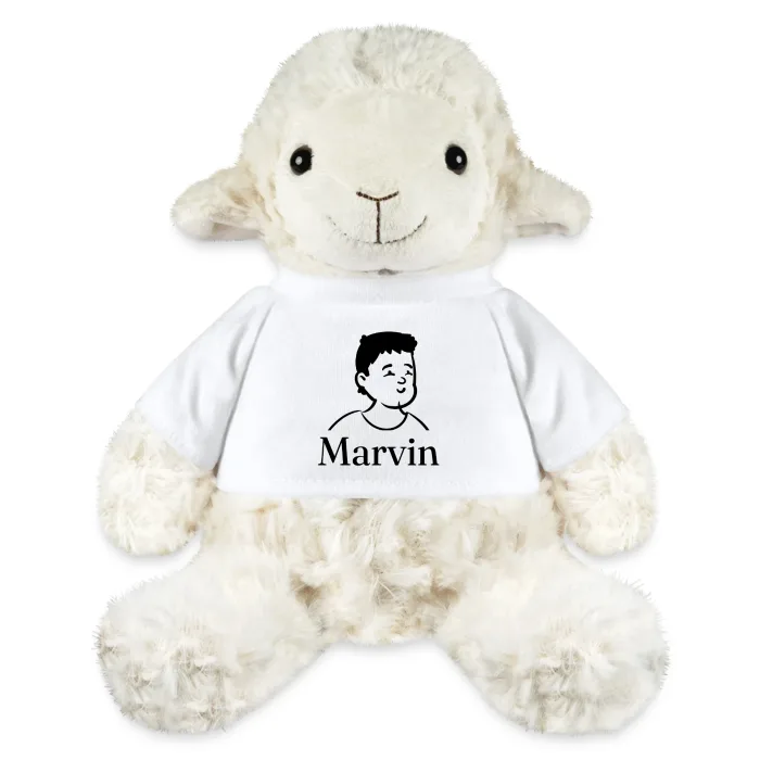 Peluche mouton personnalisée au prénom Marvin