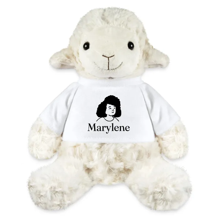 Peluche mouton personnalisée au prénom Marylene