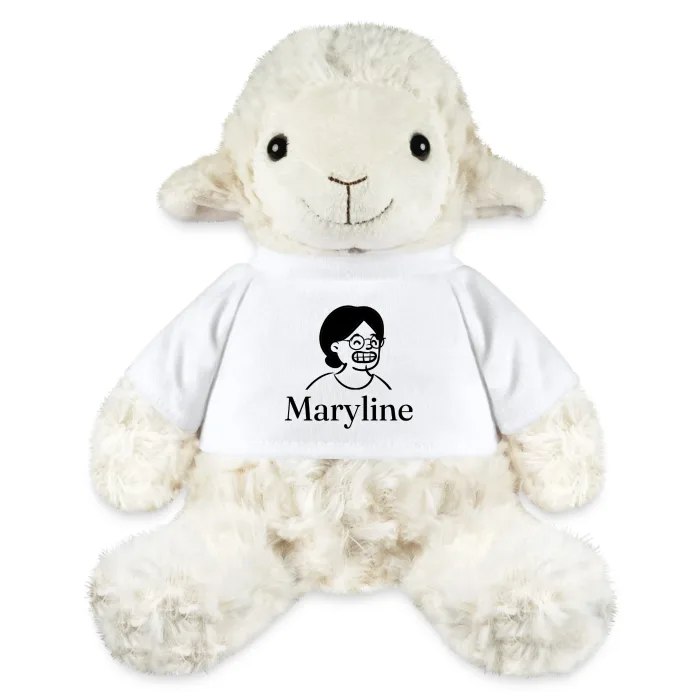 Peluche mouton personnalisée au prénom Maryline