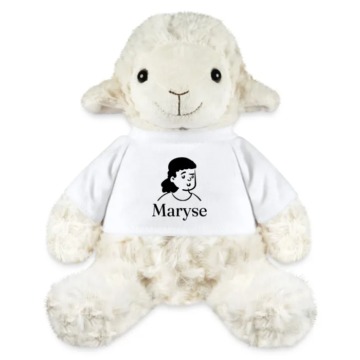 Peluche mouton personnalisée au prénom Maryse