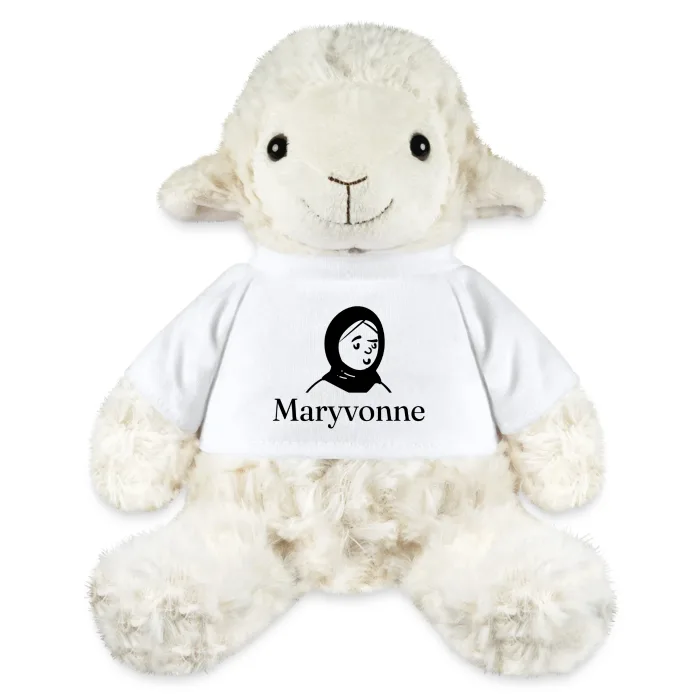 Peluche mouton personnalisée au prénom Maryvonne
