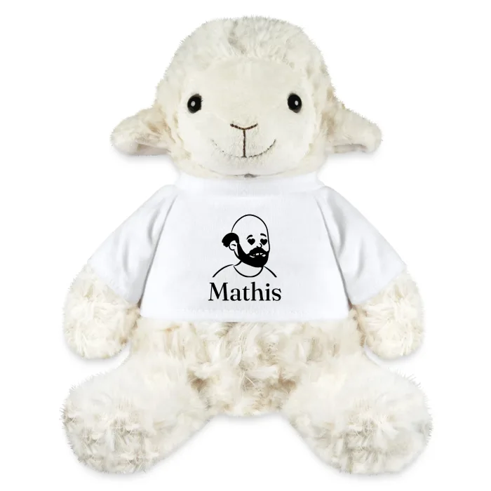 Peluche mouton personnalisée au prénom Mathis