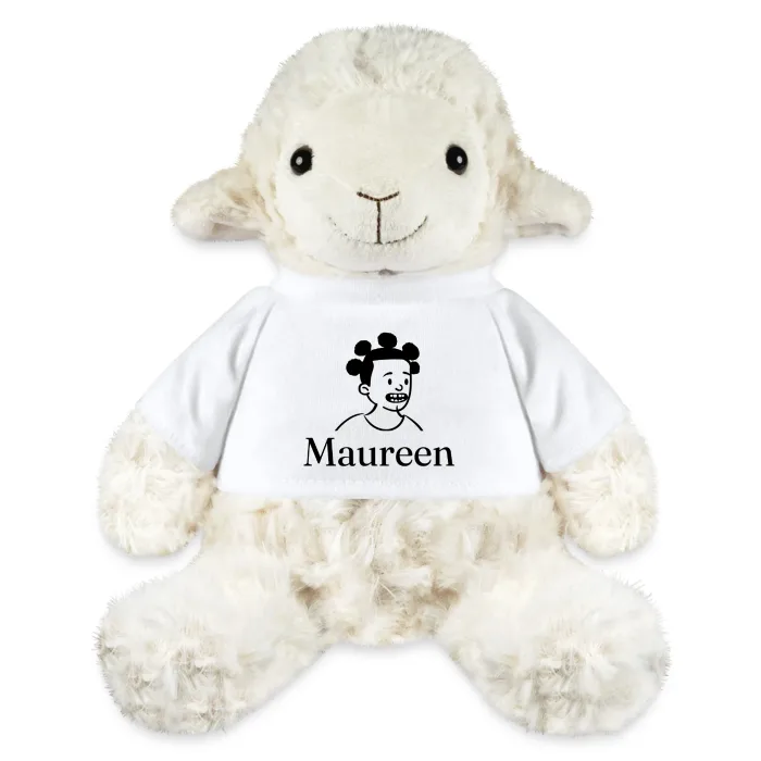 Peluche mouton personnalisée au prénom Maureen