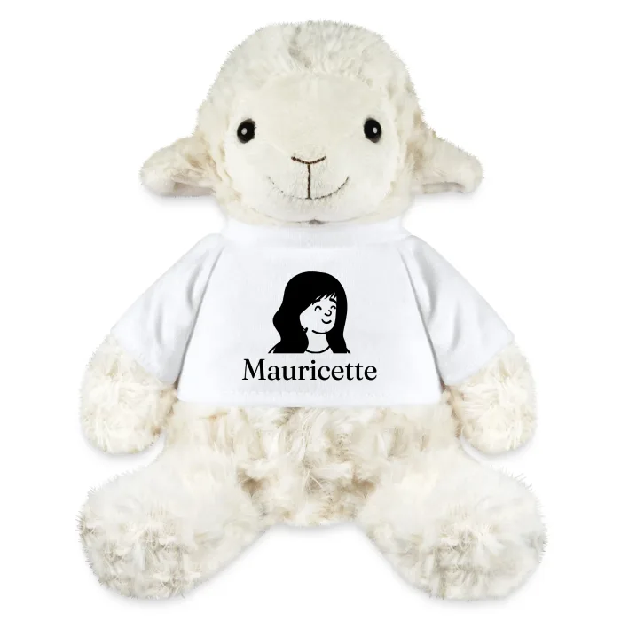 Peluche mouton personnalisée au prénom Mauricette