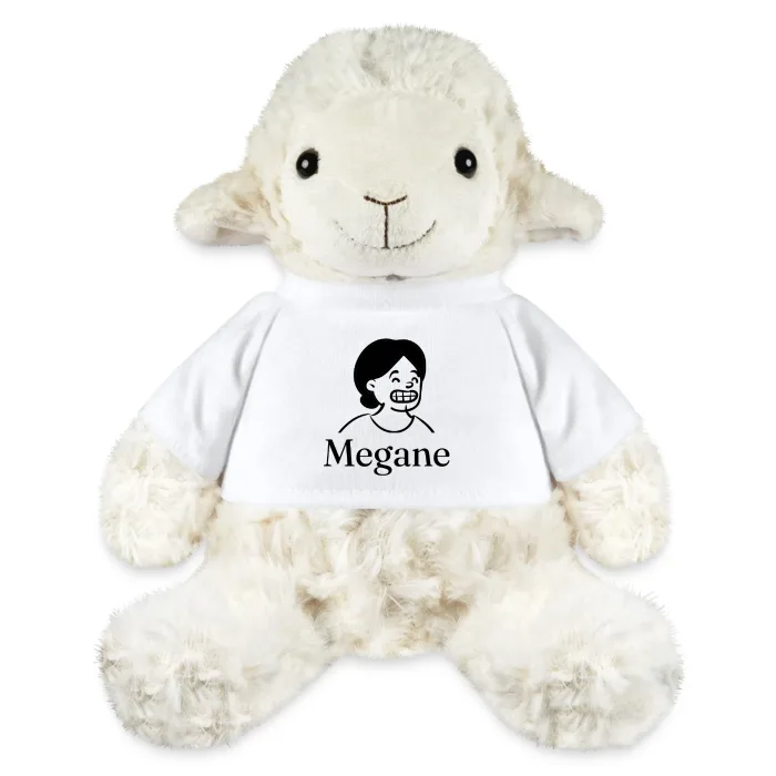 Peluche mouton personnalisée au prénom Megane
