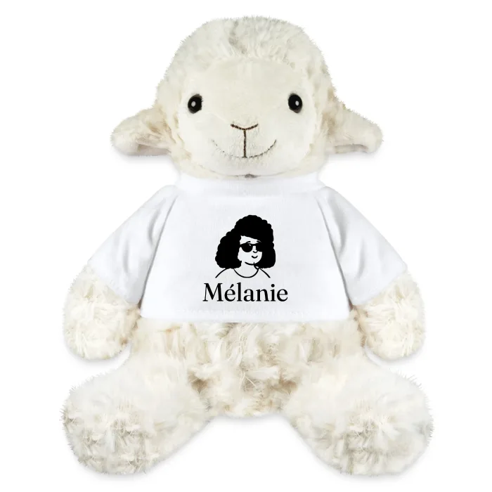 Peluche mouton personnalisée au prénom Mélanie