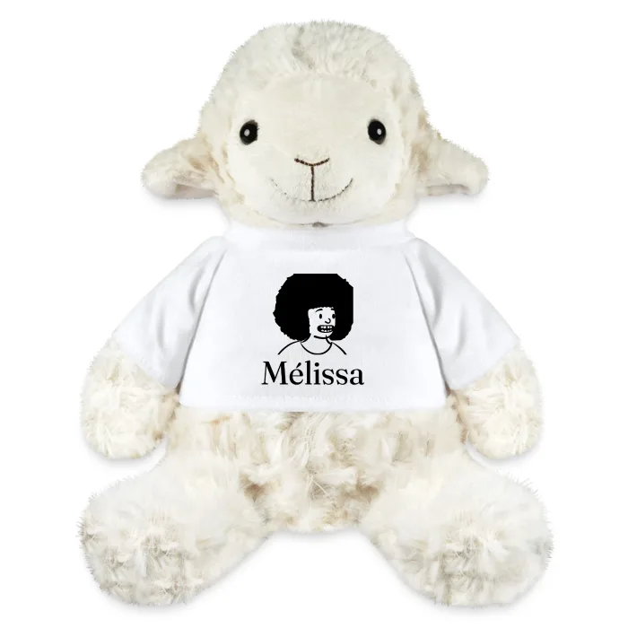 Peluche mouton personnalisée au prénom Mélissa