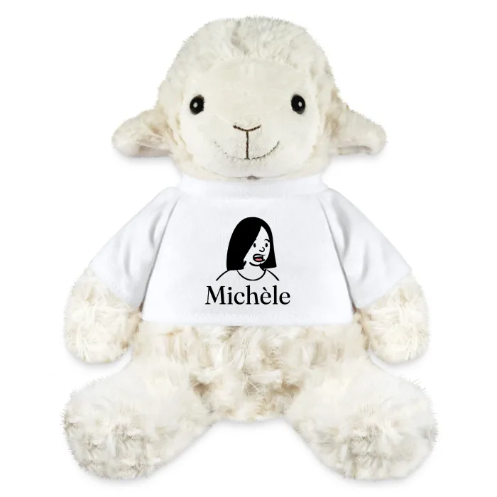 Peluche mouton personnalisée au prénom Michèle