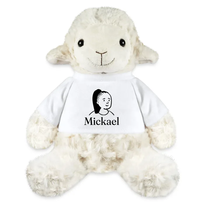 Peluche mouton personnalisée au prénom Mickael