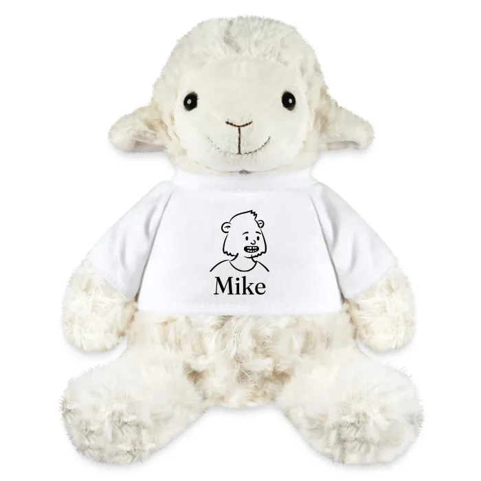 Peluche mouton personnalisée au prénom Mike