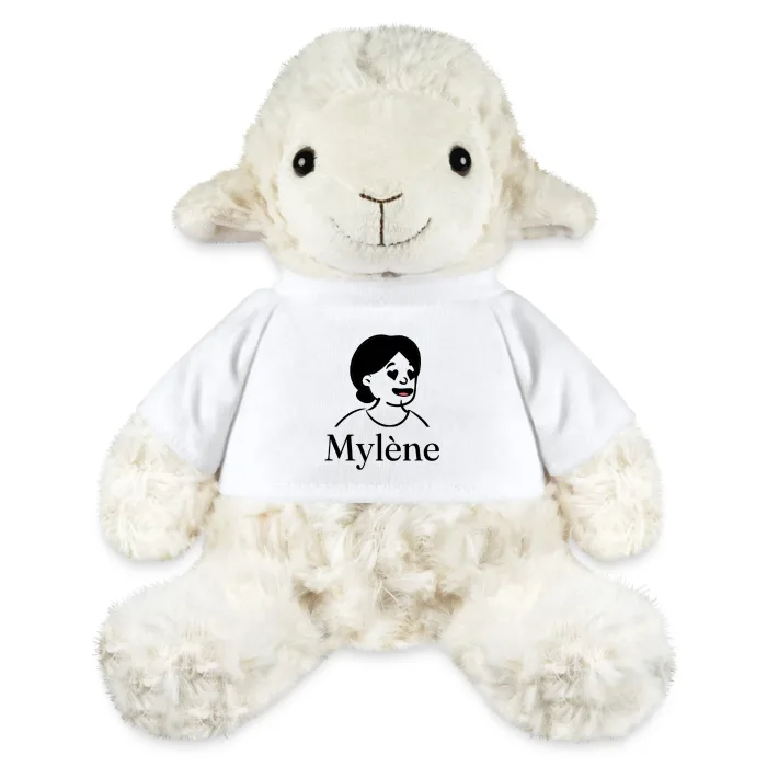 Peluche mouton personnalisée au prénom Mylène