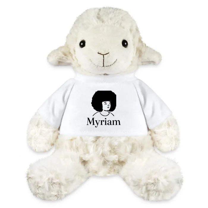 Peluche mouton personnalisée au prénom Myriam