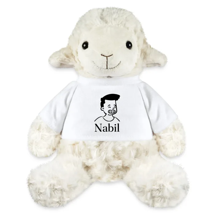 Peluche mouton personnalisée au prénom Nabil