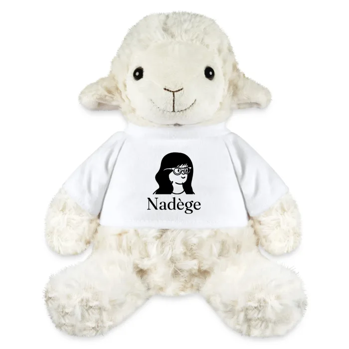 Peluche mouton personnalisée au prénom Nadège