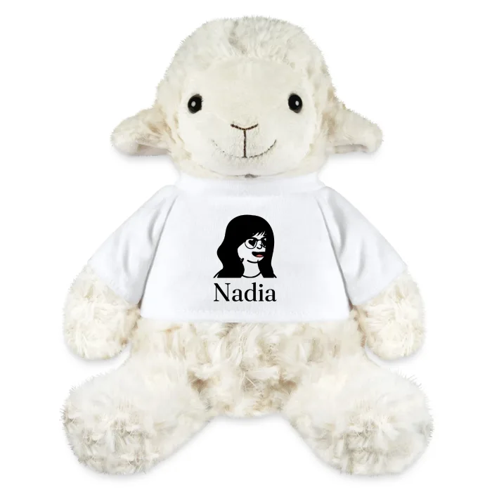 Peluche mouton personnalisée au prénom Nadia