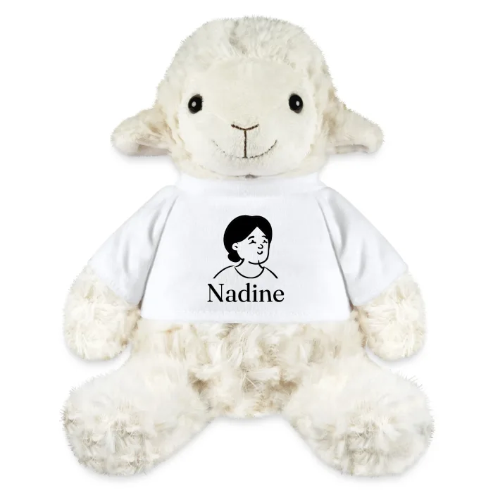 Peluche mouton personnalisée au prénom Nadine
