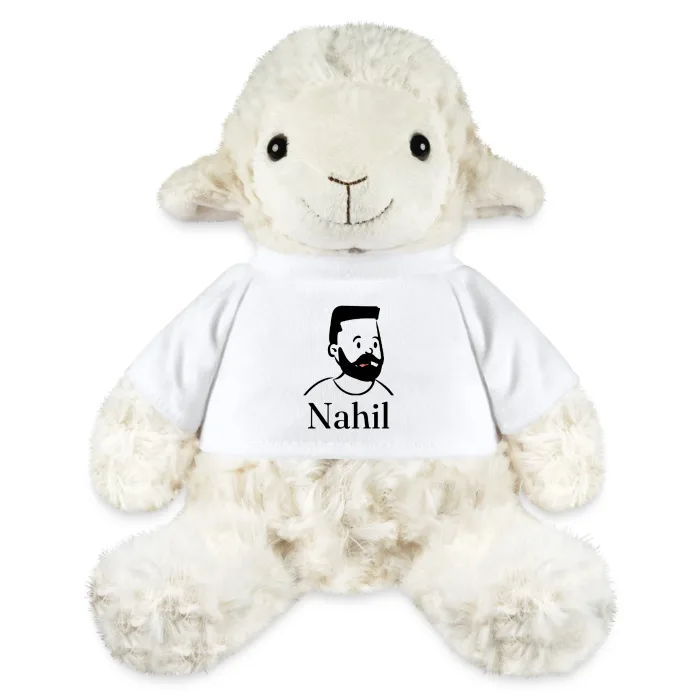 Peluche mouton personnalisée au prénom Nahil