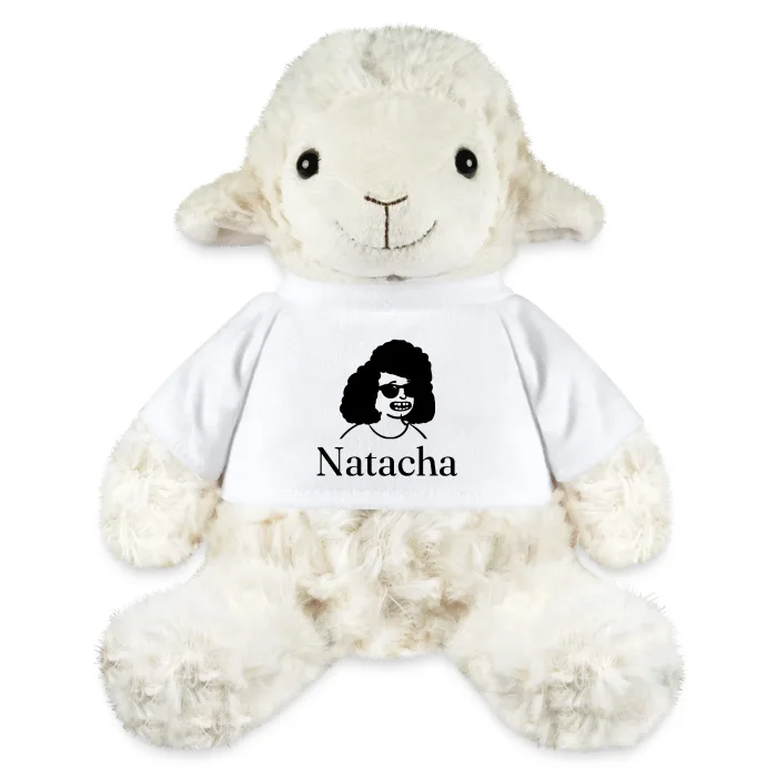 Peluche mouton personnalisée au prénom Natacha