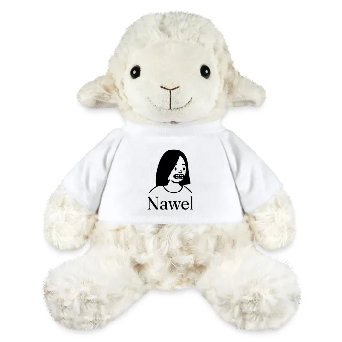 Peluche mouton personnalisée au prénom Nawel