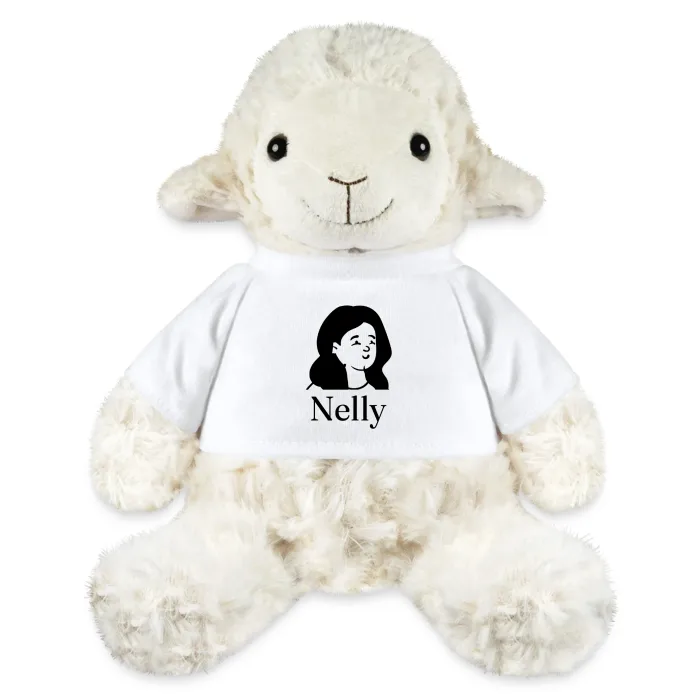 Peluche mouton personnalisée au prénom Nelly