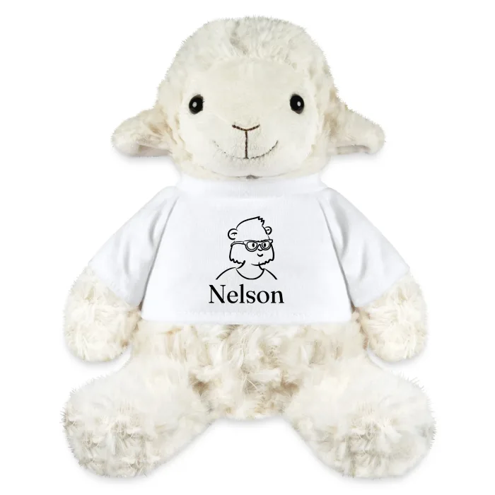 Peluche mouton personnalisée au prénom Nelson