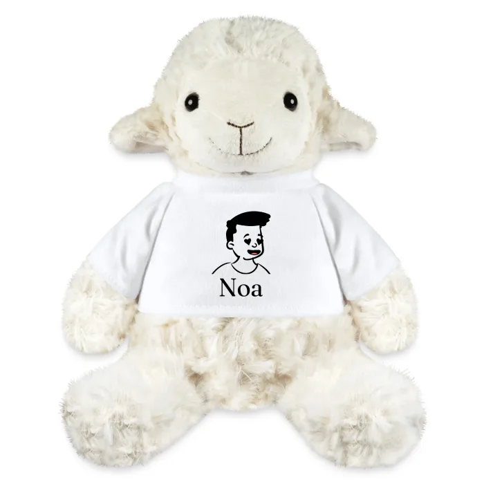 Peluche mouton personnalisée au prénom Noa