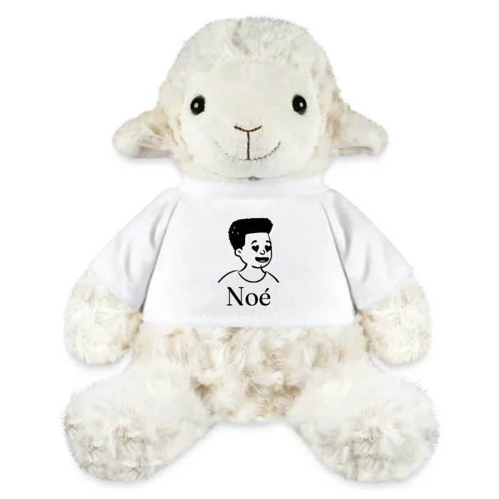 Peluche mouton personnalisée au prénom Noé