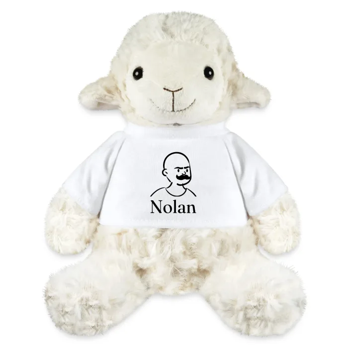 Peluche mouton personnalisée au prénom Nolan