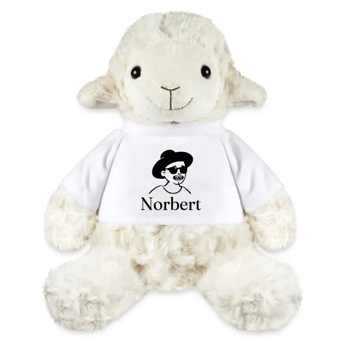 Peluche mouton personnalisée au prénom Norbert
