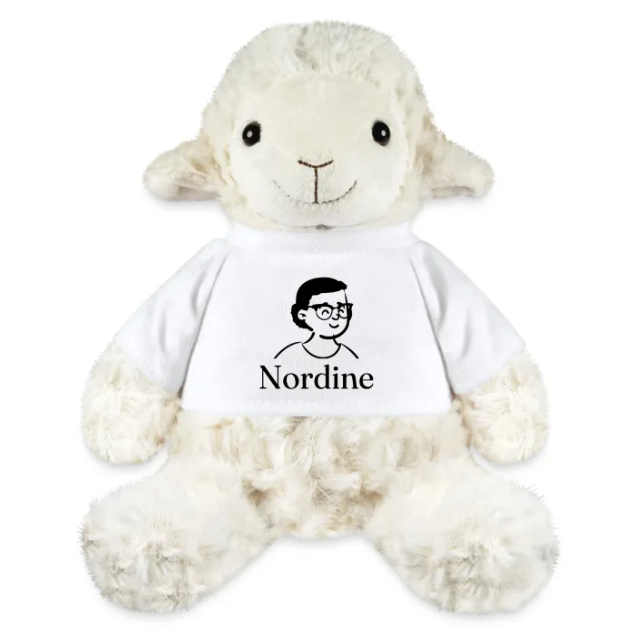 Peluche mouton personnalisée au prénom Nordine