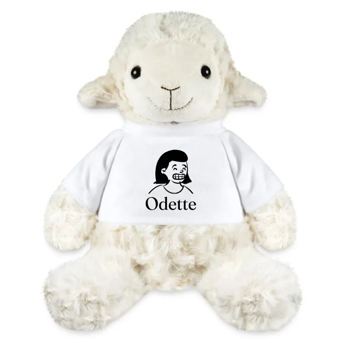 Peluche mouton personnalisée au prénom Odette