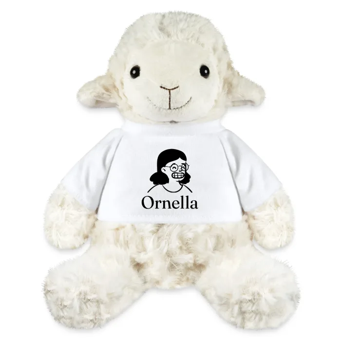 Peluche mouton personnalisée au prénom Ornella