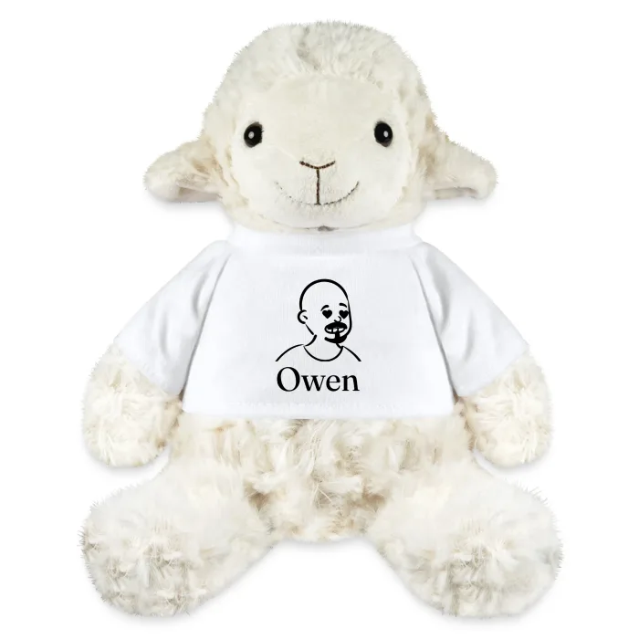 Peluche mouton personnalisée au prénom Owen