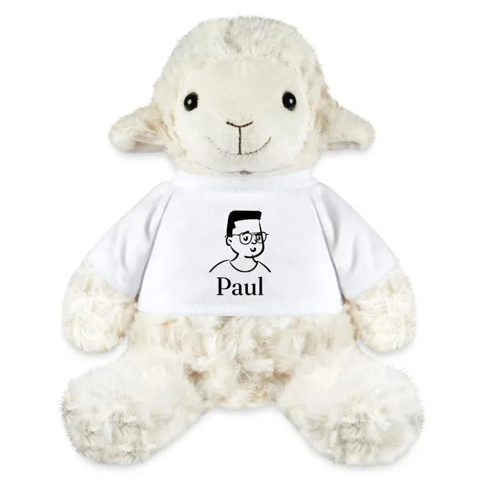Peluche mouton personnalisée au prénom Paul