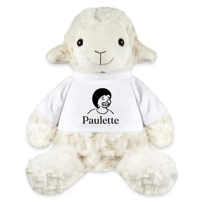 Peluche mouton personnalisée au prénom Paulette