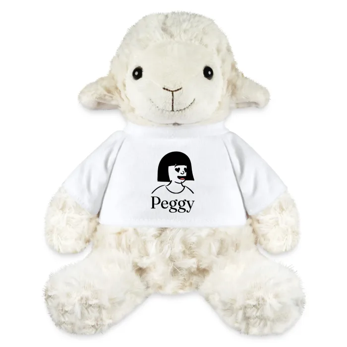 Peluche mouton personnalisée au prénom Peggy