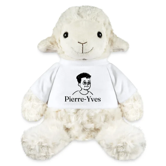 Peluche mouton personnalisée au prénom Pierre-Yves