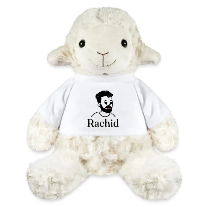Peluche mouton personnalisée au prénom Rachid