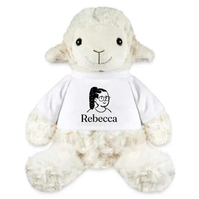 Peluche mouton personnalisée au prénom Rebecca