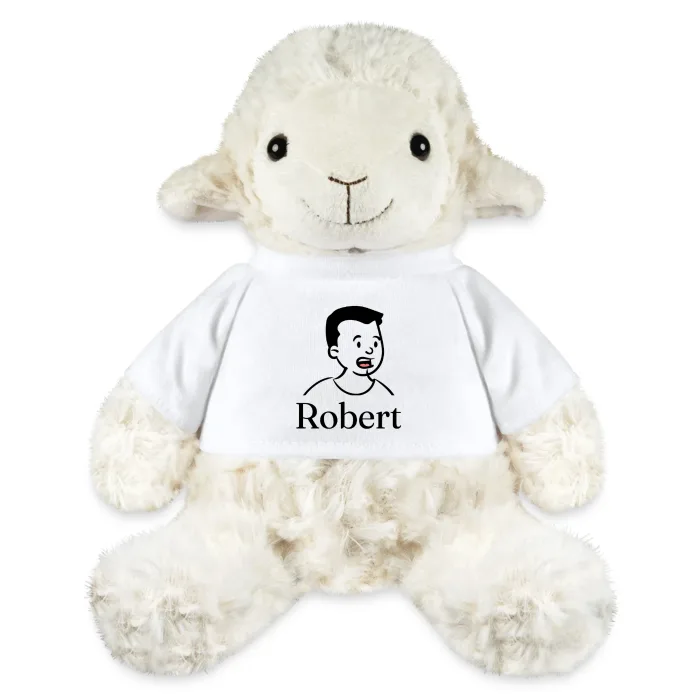 Peluche mouton personnalisée au prénom Robert