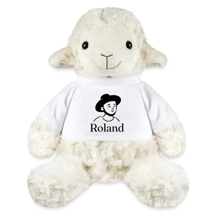 Peluche mouton personnalisée au prénom Roland