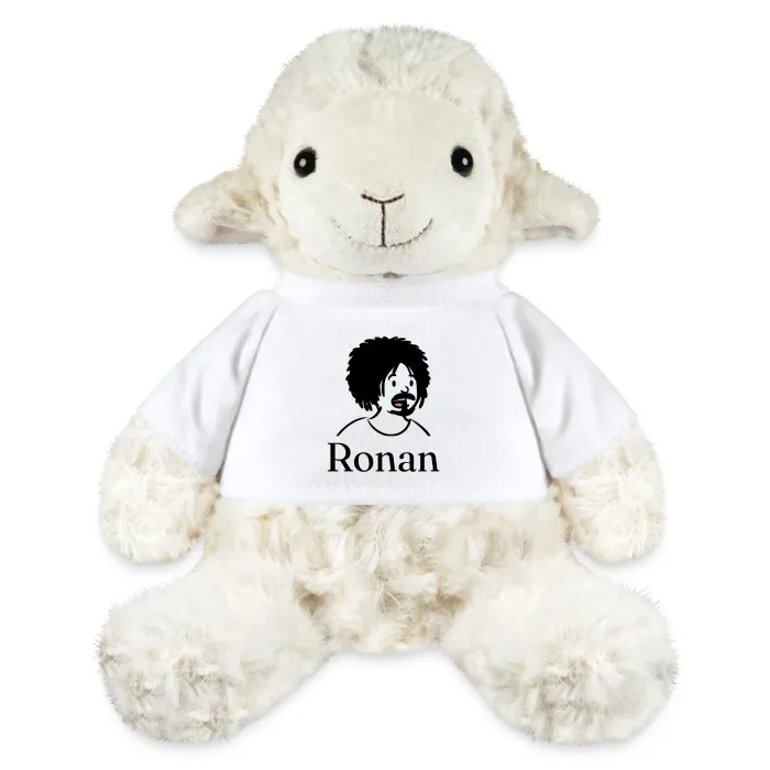 Peluche mouton personnalisée au prénom Ronan