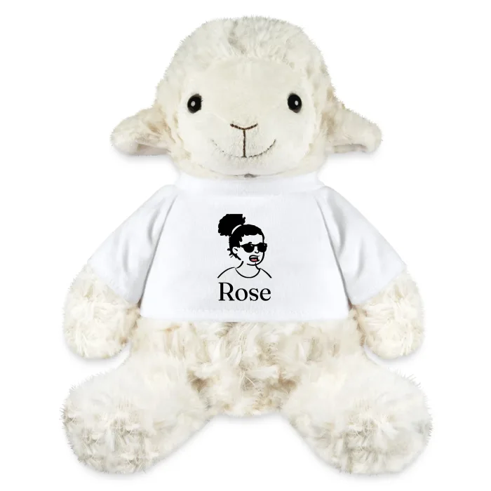 Peluche mouton personnalisée au prénom Rose