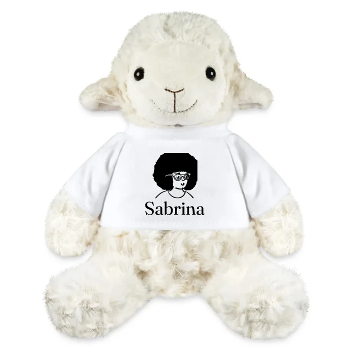 Peluche mouton personnalisée au prénom Sabrina